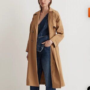 Madewell - The Signature Trench Coat - Dark Khaki - XXS - NWT